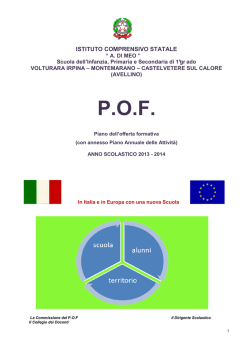 NUOVO POF - Istituto Comprensivo "A. Di Meo" Volturara Irpina