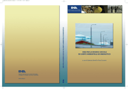 Idee per la ricerca sociale in campo ambientale ed energetico