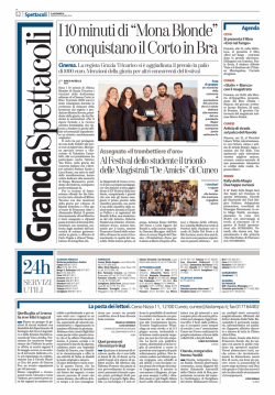 I10minutidi&ldquo;MonaBlonde&rdquo; conquistanoilCortoinBra