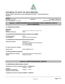 Scheda di sicurezza CLP
