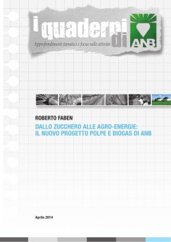 quaderni - Associazione Nazionale Bieticoltori