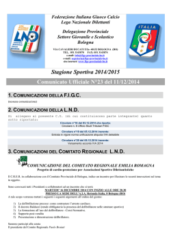 Federazione Italiana Giuoco Calcio - FIGC Delegazione Provinciale