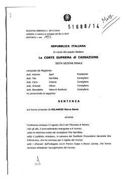 sentenza 28 novembre-11 dicembre 2014, n. 51688