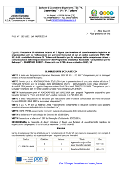 BANDO COORDINATORE C1 LINGUE - IIS "Todaro
