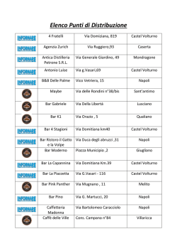 Elenco Punti di Distribuzione