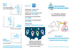 Scarica opuscolo Fisiopatologia della riproduzione, poliabortività ed