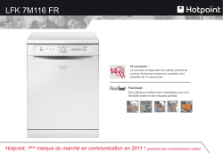 lave vaisselle 60 cm HOTPOINT LFK7M116