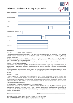 modulo - Cilap Eapn Italia
