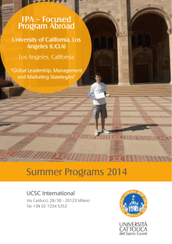 clicca qui - UCSC International