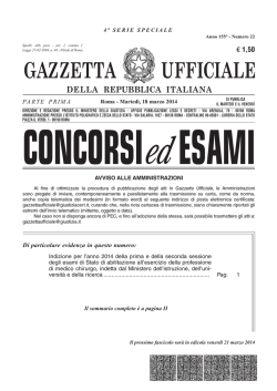 GAZZETTA UFFICIALE - STAFF Studio Associato