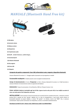 MANUALE Bluetooth Car kit