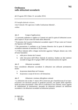 Ordinanza sulle abitazioni secondarie 702