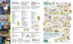 GuEST CARD TRENTINO Il nostro miglior benvenuto