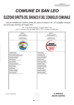 Candidati - Prefettura