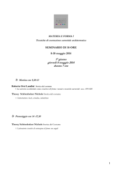 Tecniche di costruzione sartoriale architettonica