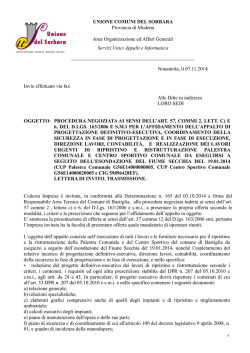 UNIONE COMUNI DEL SORBARA Provincia di Modena Area