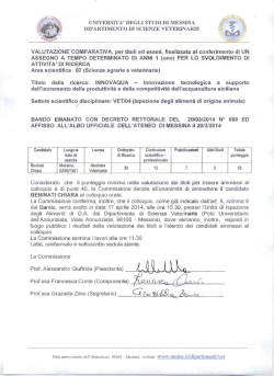 ammessi dr_659 - Universit&agrave; degli Studi di Messina