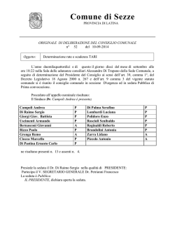 Determinazione e scadenze TARI