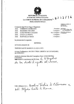 Sentenza - Archivio Penale