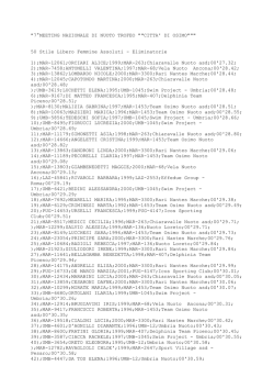 meeting osimo - vela nuoto ancona