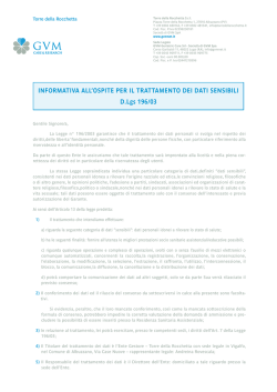 Informativa sulla privacy