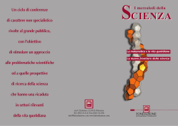 Programma in  - Fondazione di Piacenza e Vigevano