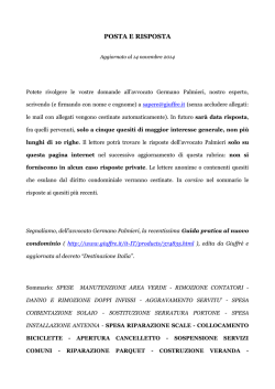 Aggiornato al 14 novembre 2014