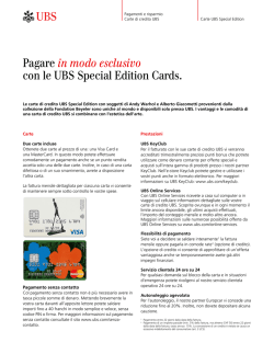 Carta di credito Special Edition