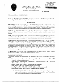 Rimozione e smaltimento di rifiuti depositati