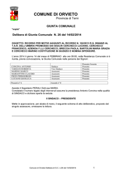 delibera 26 del 14/02/2014