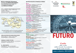 Guida scelta scuola - pieghevole - Regione Emilia