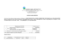 Aggiudicazione divenuta definitiva ai sensi di legge