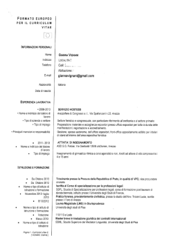 curriculum GIANNA VIGNANI - Gazzetta Amministrativa