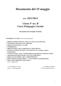 5BP Quargnolo - Liceo Caterina Percoto di Udine
