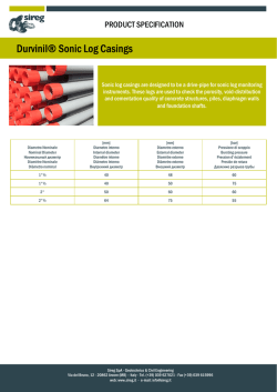 Durvinil&reg; Sonic Log Casings