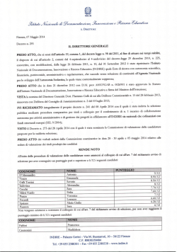 decr. n. 293 del 07/05/2014