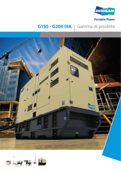 G150 - G200 IIIA | Gamma di prodotti