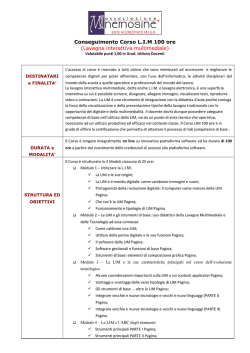 Conseguimento Corso L.I.M 100 ore (Lavagna