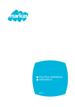 POLITICA AZIENDALE INTEGRATA