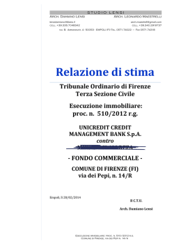 Perizia - Vendite Giudiziali