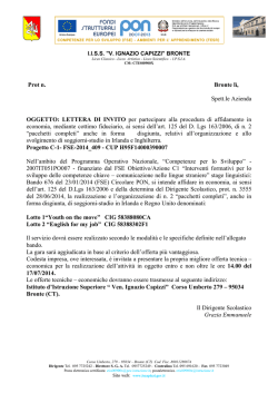 Lettera di invito - Ven. Ignazio Capizzi