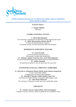 n.1 - Societ&agrave; italiana di statistica