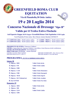 19 e 20 Luglio 2014
