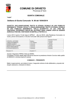 delibera 89 del 03/04/2014