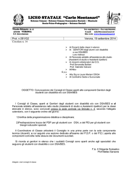 Convocazione dei Consigli di Classe DSA/BES