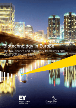 Biotechnology in Europe