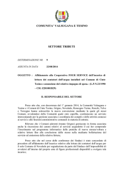 Download "Testo di Determinazione 2014