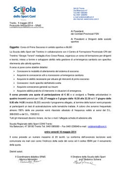 Corso Primo Soccorso Trento