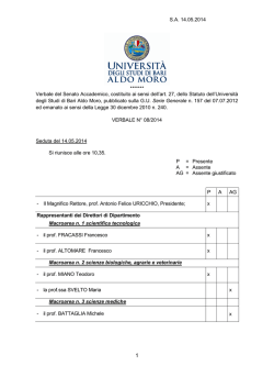 08 verbale SA 14.05.2014 - Dipartimento per il coordinamento