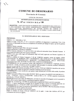 COMUI\E DI ORSOMARSO - Comune di Orsomarso